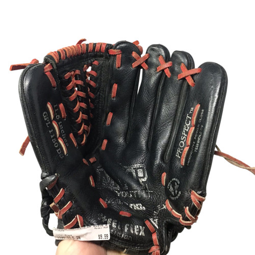 Vist Large View of Product Image Which is Used Mizuno MVP BB/SB Glove RH Throw Black 11 1/2"