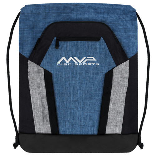 Vist Large View of Product Image Which is New MVP Drawstring Bags-Blue/Gray