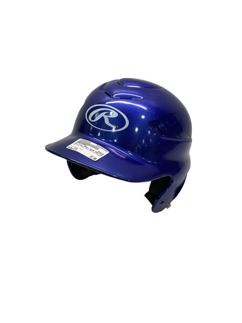 Vist Large View of Product Image Which is Used Rawlings SMALL BLUE BATTING HELMET Batting Helmet No Mask Royal Blue S/M