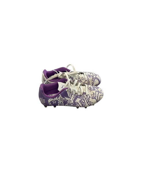 Vist Large View of Product Image Which is Used Puma Soccer Cleats Purple Youth 13.0