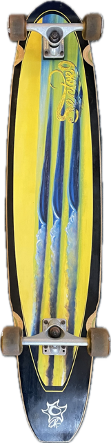 Vist Large View of Product Image Which is Used Sector 9 WAVE ART Complete Skateboard Yellow Long