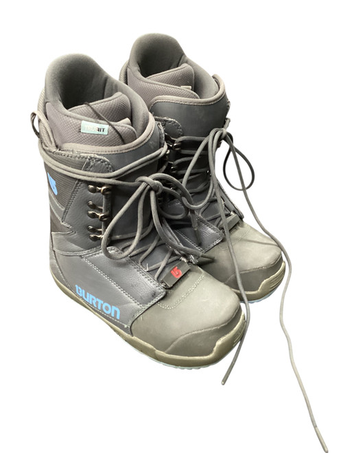 Vist Large View of Product Image Which is Used Burton PROGRESSION Womens Snowboard Boots Grey Senior 9