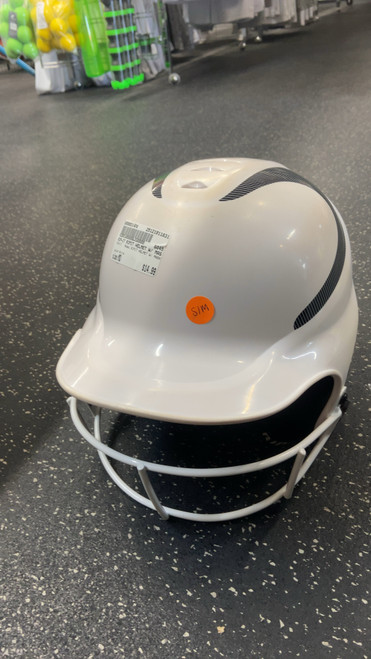 Vist Large View of Product Image Which is Used RIP-IT RIPIT HELMET W/ MASK Batting Helmet w/Mask White MD