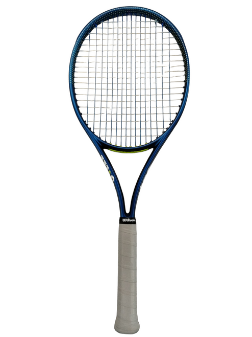 Vist Large View of Product Image Which is Used Wilson SHIFT V1 99 300 US OPEN Adult Tennis Racquet Royal Blue 4 3/8"