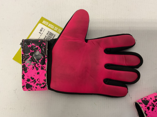 Vist Large View of Product Image Which is Used EFAH SPORTS Soccer Goalie Gloves Black And Pink 4