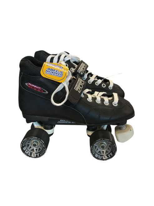 Vist Large View of Product Image Which is PURSUIT 2000 ROLLER SKATES Hig-SPEED Quad Skates Black  8