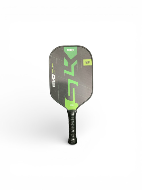 Vist Large View of Product Image Which is Used Selkirk EVO POWER XL Pickleball Racquet Green