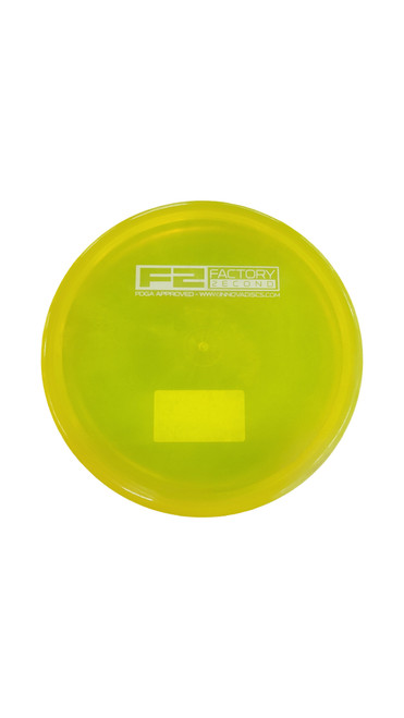 Vist Large View of Product Image Which is Used Innova RHYNO F2 Disc Golf Putter Yellow