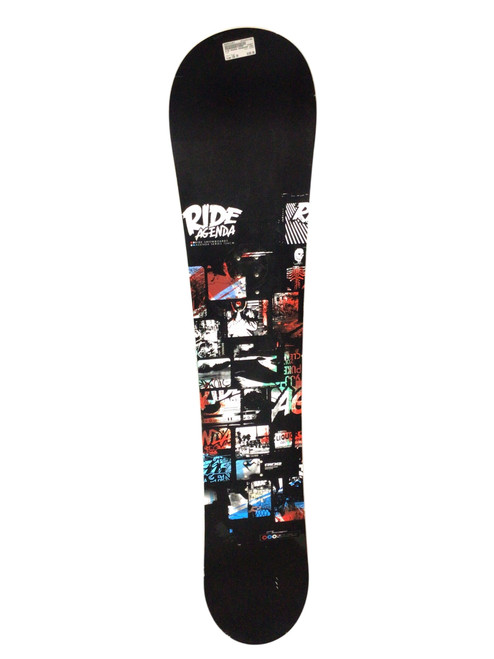 Vist Large View of Product Image Which is Used Ride AGENDA Mens Snowboard Only Black 156 cm