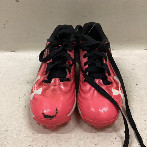 Vist Large View of Product Image Which is Used Under Armour BB BB/SB Cleats Pink Junior 01