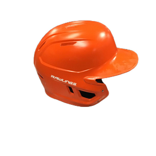 Vist Large View of Product Image Which is Used Rawlings MACH-JR-REVA Batting Helmet No Mask Orange One Size