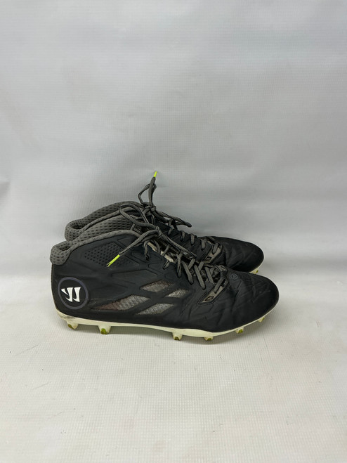 Vist Large View of Product Image Which is Used Warrior LAX Cleats Mens Black Senior 11.5