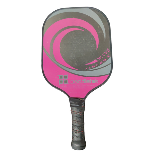 Vist Large View of Product Image Which is Used PADDLETEK WAVE TEMPEST Pickleball Paddle Purple