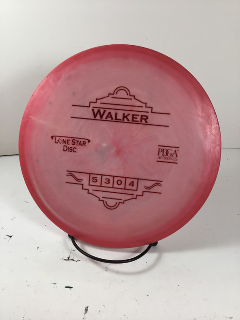 Vist Large View of Product Image Which is Used Lone Star Disc ALPHA WALKER Disc Golf Mid Range Pink 172g