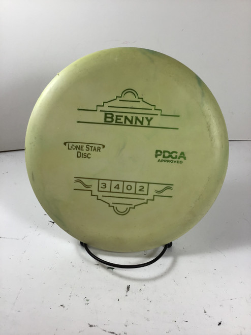 Vist Large View of Product Image Which is Used Lone Star Disc D2 BENNY Disc Golf Putter Yellow 173g