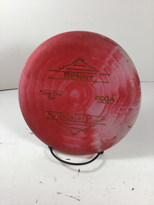 Vist Large View of Product Image Which is Used Lone Star Disc D2 BENNY Disc Golf Putter Red 176g