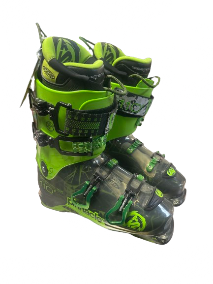 Vist Large View of Product Image Which is Used K2 PINNACLE 110 Mens DH Ski Boot Black And Green 285 MP - M10.5 - W11.5