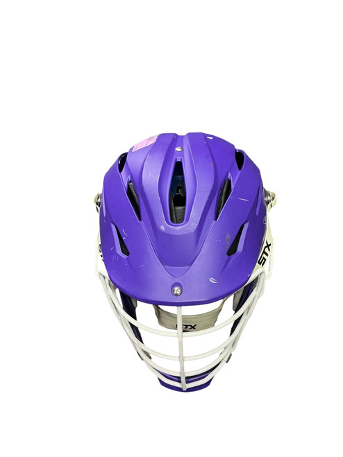 Vist Large View of Product Image Which is Used Schutt RIVAL Lacrosse Helmet Purple One Size