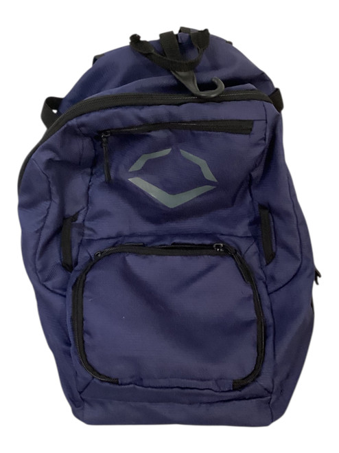 Vist Large View of Product Image Which is Used Evoshield PLAYER BACKPACK BB/SB Player Backpack Navy Blue