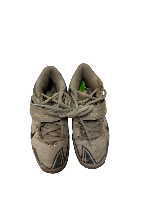 Vist Large View of Product Image Which is Used Nike TROUT Baseball Cleats Grey Youth 12.0