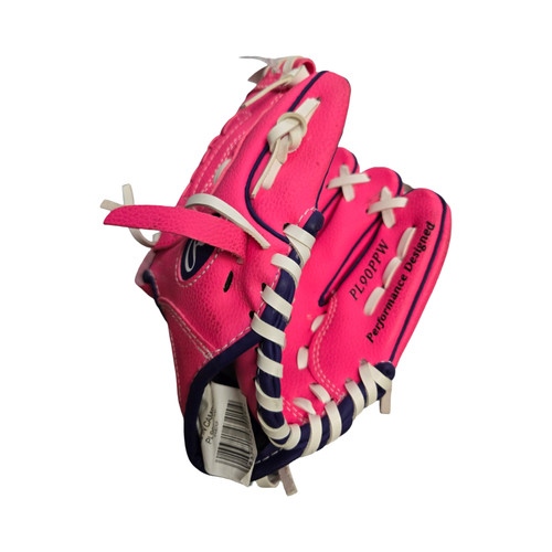 Vist Large View of Product Image Which is Used Rawlings PLAY MAKER SERIES BB/SB Glove RH Throw Pink 9"