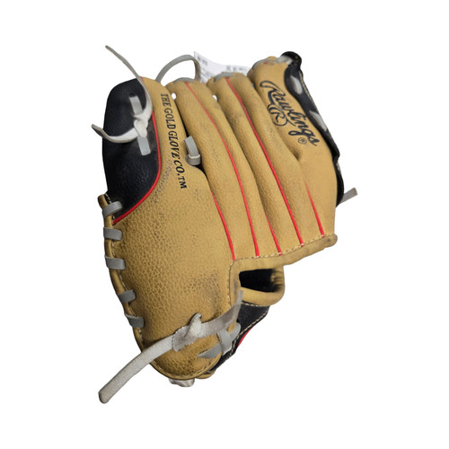 Vist Large View of Product Image Which is Used Rawlings PLAYER SERIES BB/SB Glove RH Throw Brown 10"