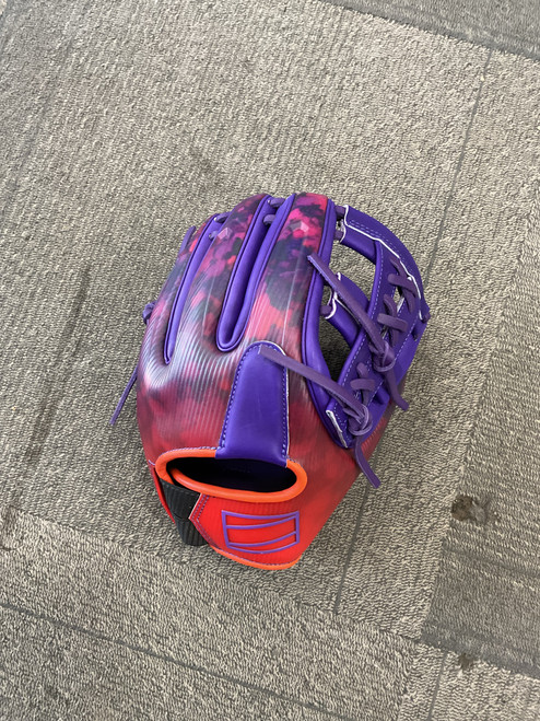 Vist Large View of Product Image Which is Used Rawlings REVFL12PU REV1X BB/SB Glove RH Throw Purple 11 3/4"