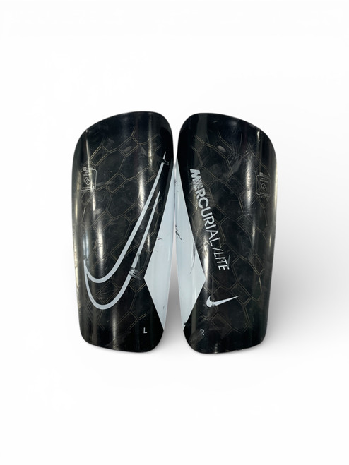 Vist Large View of Product Image Which is Used Nike Soccer Shin Guards Youth Black SM