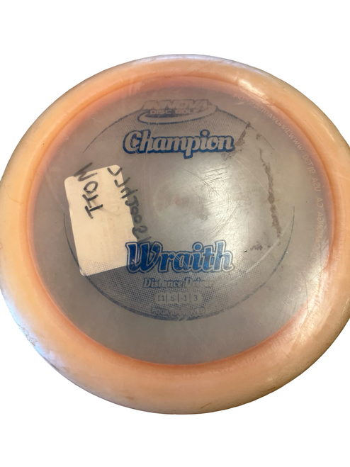 Vist Large View of Product Image Which is Used Innova WRAITH Disc Golf Driver Orange