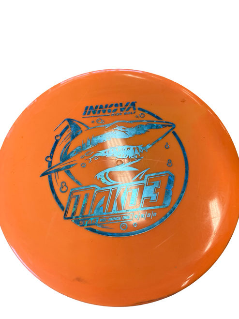Vist Large View of Product Image Which is Used Innova MAKO3 Disc Golf Mid Range Orange