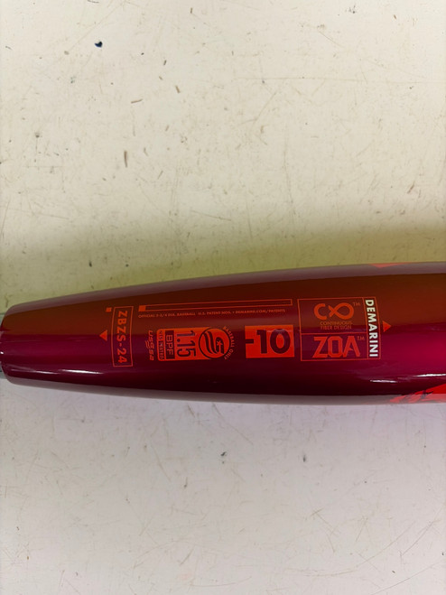 Vist Large View of Product Image Which is Used Demarini ZOA BB/SB USSSA 2 3/4 Bat 30"
