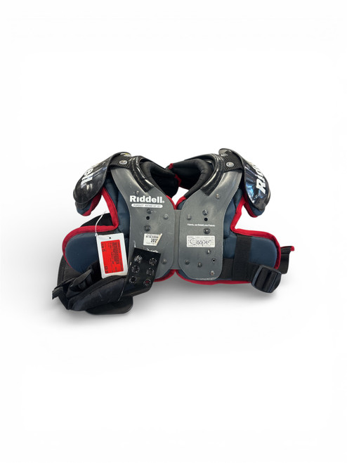 Vist Large View of Product Image Which is Used Riddell PURSUIT S60 FB Shoulder Pads Grey XS