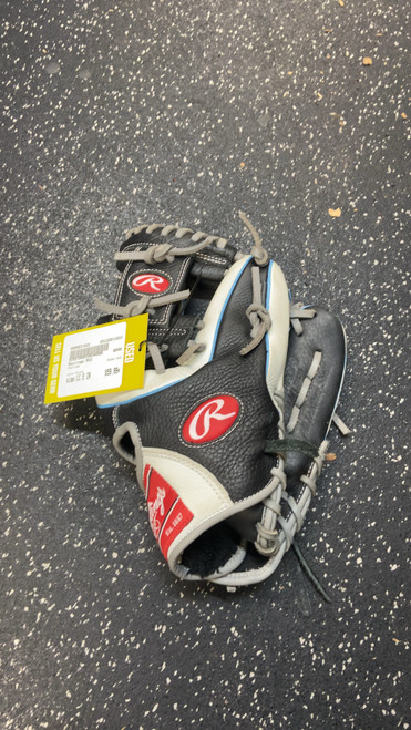 Vist Large View of Product Image Which is Used Rawlings RCS BB/SB Glove RH Throw Black 11 1/2"