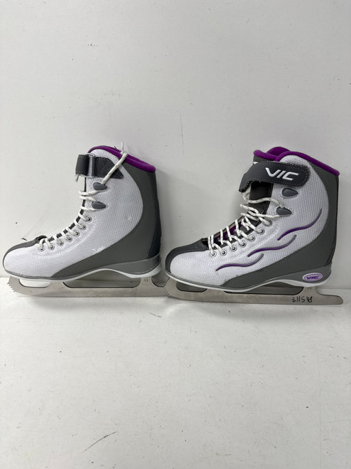 Vist Large View of Product Image Which is Used Victoria Sport DREAM Girls Figure Skate White Junior 05
