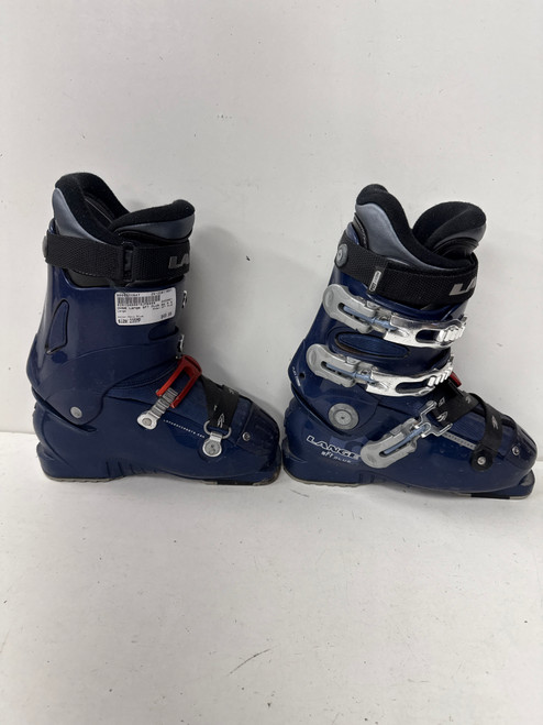 Vist Large View of Product Image Which is Used Lange SFT PLUS Girls DH Ski Boot Navy Blue 235 MP - J05.5 - W06.5