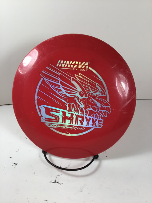 Vist Large View of Product Image Which is Used Innova STAR SHRYKE Disc Golf Driver Red 174g