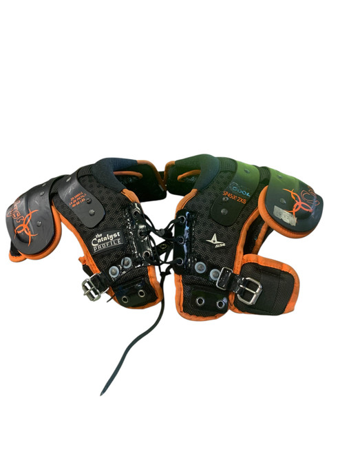 Vist Large View of Product Image Which is Used All-Star CATALYST FB Shoulder Pads Black XXS
