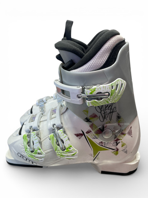 Vist Large View of Product Image Which is Used Atomic SWEET STUFF Girls DH Ski Boot White 210 MP - J02