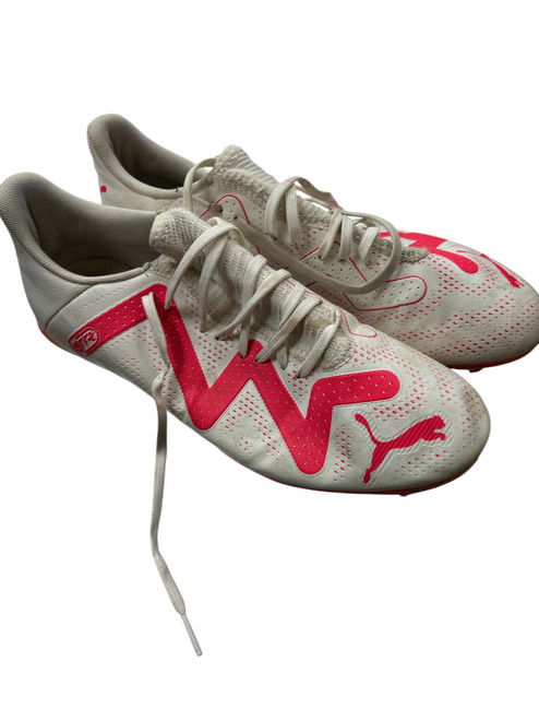 Vist Large View of Product Image Which is Used Puma FR SOCCER CLEATS 9.5 Soccer Cleats White Senior 9.5