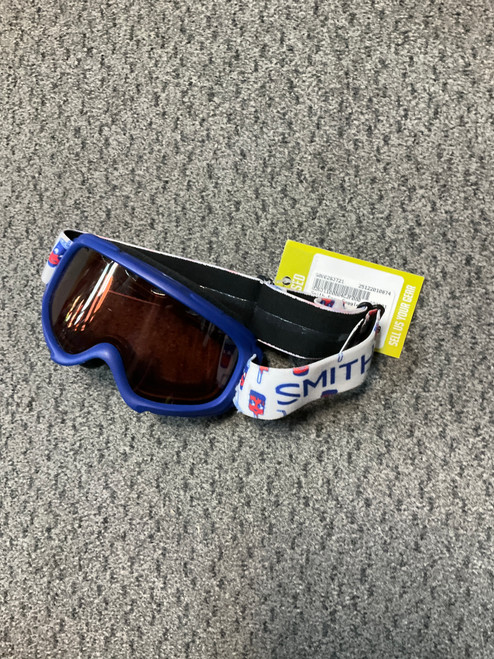 Vist Large View of Product Image Which is Used Smith Snow Goggles Adult Royal Blue