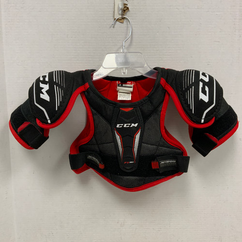 Vist Large View of Product Image Which is Used CCM JETSPEED Junior Shoulder Pads SM