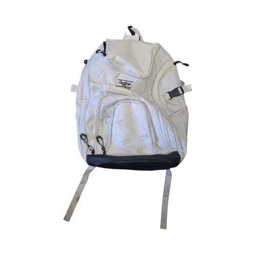 Vist Large View of Product Image Which is Used Rawlings MARK OF A PRO BACKPACK BB/SB Player Backpack White