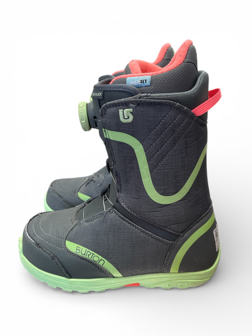 Vist Large View of Product Image Which is Used Burton STARSTRUCK BOA Womens Snowboard Boots Grey Senior 6.5
