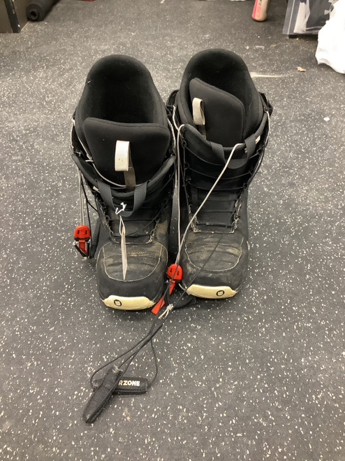 Vist Large View of Product Image Which is Used Burton MOTO Mens Snowboard Boots Black Senior 9.5