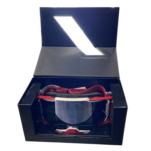 Vist Large View of Product Image Which is Used 100 PERCENT GOGGLES ARMEGA RD/WH Adult Eyewear Red