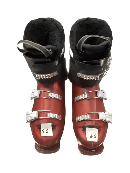 Vist Large View of Product Image Which is Used Salomon T3 Mens DH Ski Boot Red 245 MP - M06.5 - W07.5