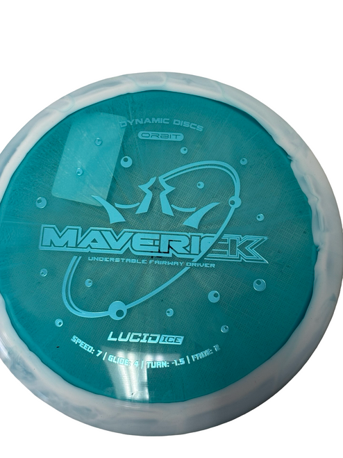 Vist Large View of Product Image Which is New Dynamic Discs MAVERICK LUCID ICE Fairway Driver Golf Disc 174g