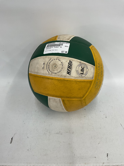 Vist Large View of Product Image Which is Used Tachikara Indoor VB Green And Gold