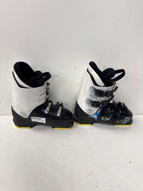 Vist Large View of Product Image Which is Used Atomic WAYMAKER JR 4 Boys DH Ski Boot Black And White 220 MP - J04 - W05