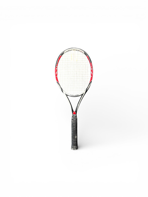 Vist Large View of Product Image Which is Used Wilson K FACTOR Adult Tennis Racquet Red 4 1/2"